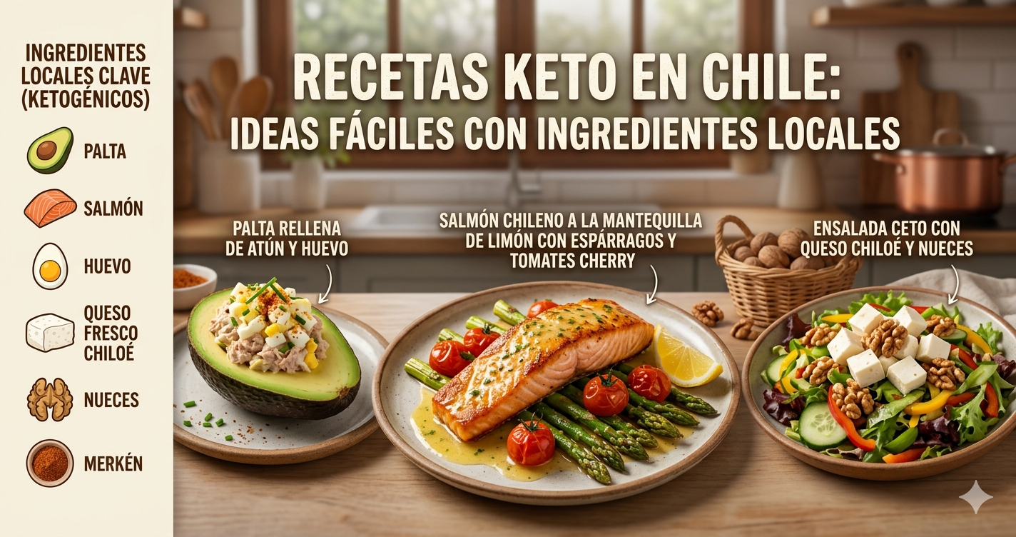Recetas keto chilenas con ingredientes locales y fáciles de preparar