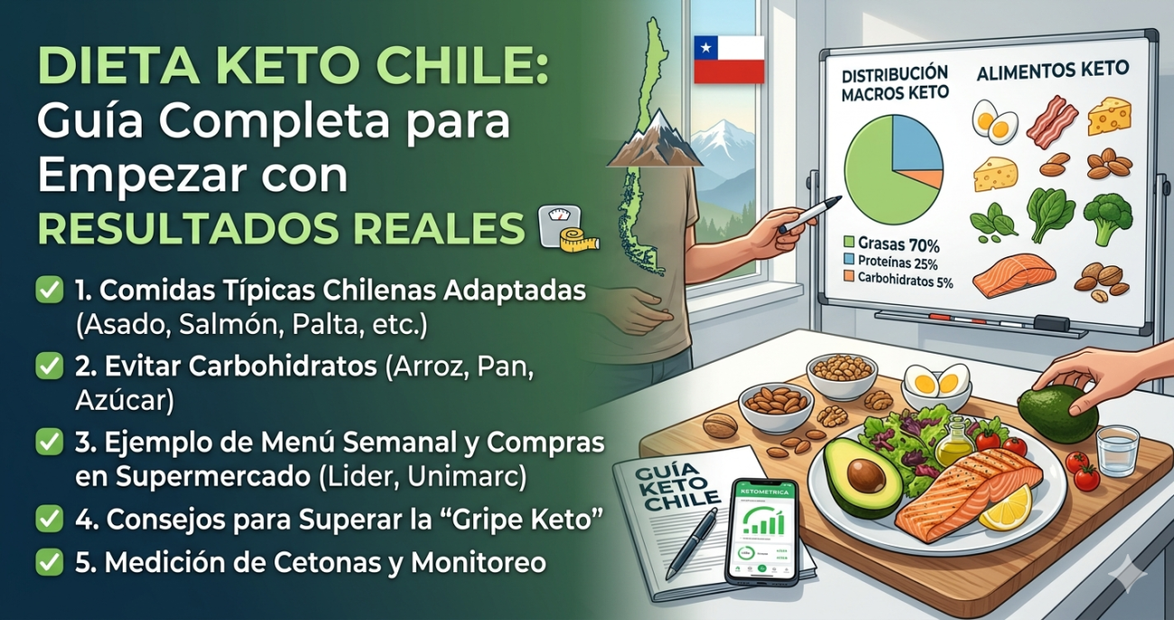 Guía completa dieta keto Chile - alimentos permitidos y prohibidos